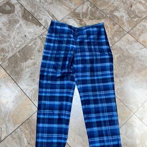 Lauren by ralph laures silk plaid crop capris